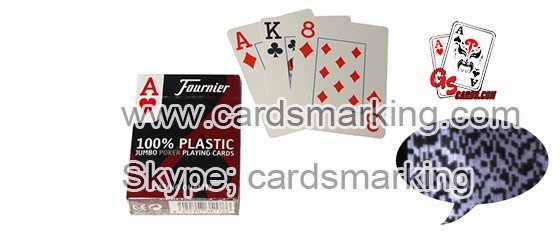 Fournier tarjetas de codigo de barras de tinta invisible que marcan el poker