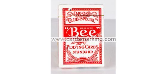 Bee Standard No.92 Single Red Deck