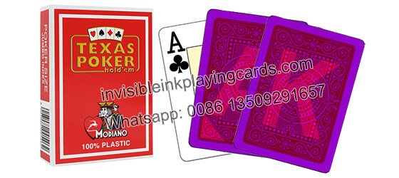 Modiano Texas Holdem baralhos de poker marcadas   