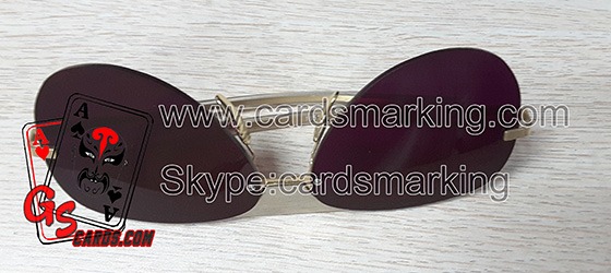 Markierte Spielkarten leuchtende Tinte Brille