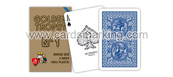 Golden Trophy PVC Playing Cards Of Modiano