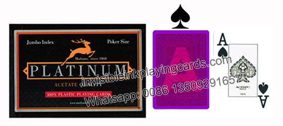 Modiano Platinum Markierte Poker Karten