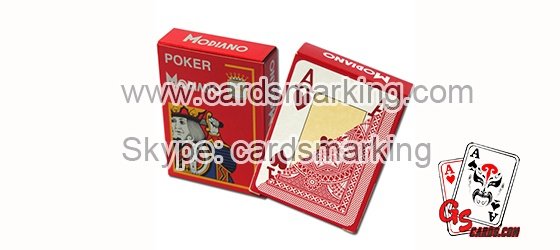 spezielle unsichtbare Tinten-Modiano-Markierte-Karten für Poker-Analysator