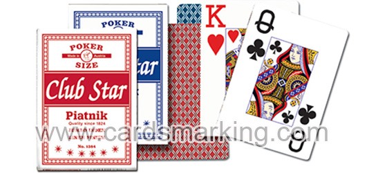 Unsichtbare Tinten Markierte Piatnik Club Star Poker