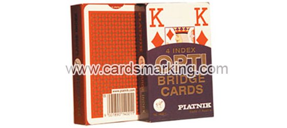 Piatnik OPTI Bridge Size 4 index cartas de juego marcadas