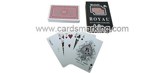 Royal far infravermelho marcado baralhos de poker